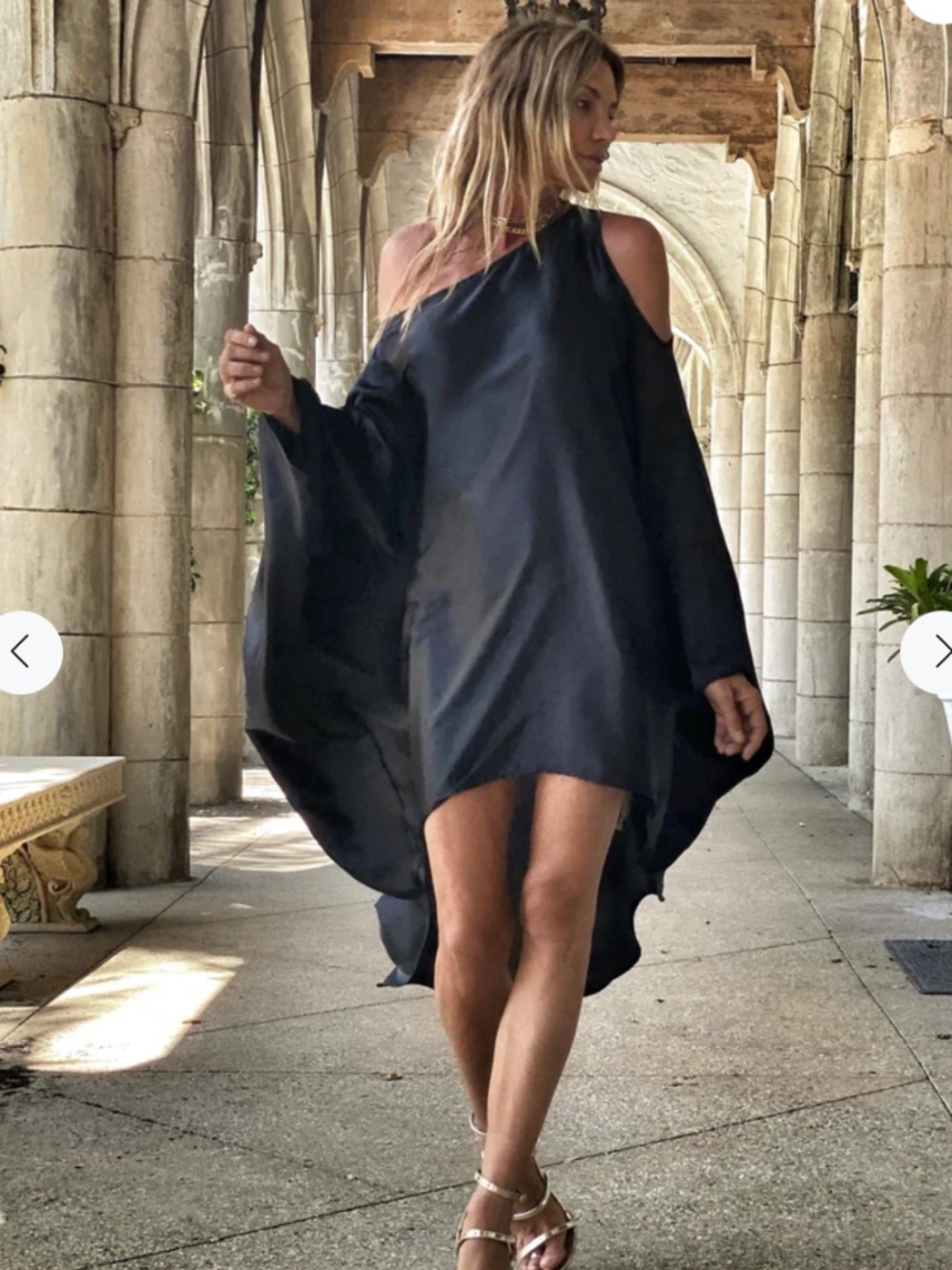 Ramona Larue RiRi Kaftan Black NWT OS - Picture 3 of 7